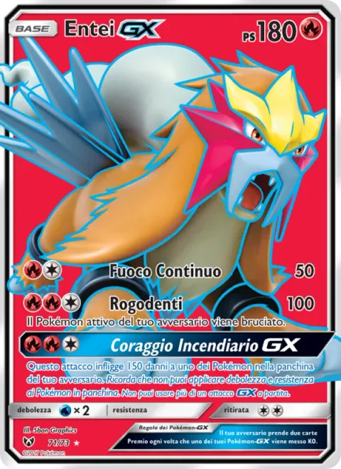 Entei GX [Combustion | Fire Fang | Brave Burn GX]