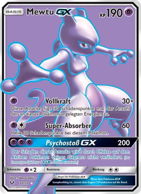 Mewtwo GX [Full Burst | Super Absorption | Psystrike GX]