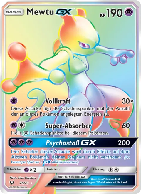 Mewtwo GX [Full Burst | Super Absorption | Psystrike GX]