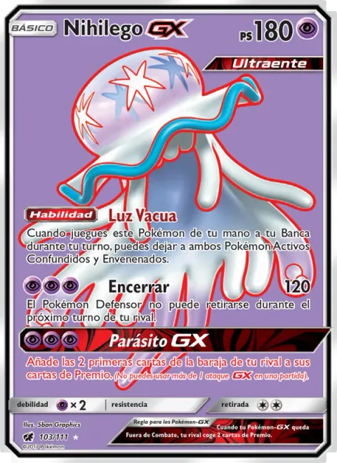 Nihilego GX [Empty Light | Lock Up | Symbiont GX]