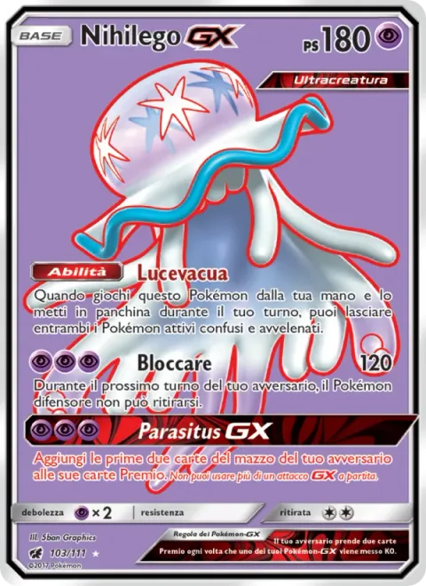 Nihilego GX [Empty Light | Lock Up | Symbiont GX]