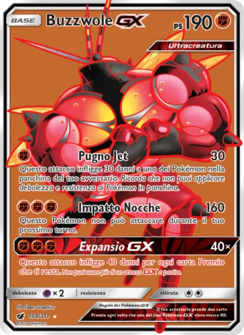 Buzzwole GX [Jet Punch | Knuckle Impact | Absorption GX]