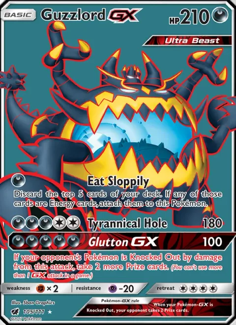 Guzzlord GX [Eat Sloppily | Tyrannical Hole | Glutton GX]
