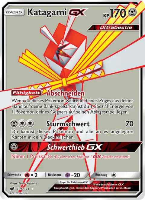 Kartana GX [Slice Off | Gale Blade | Blade GX]
