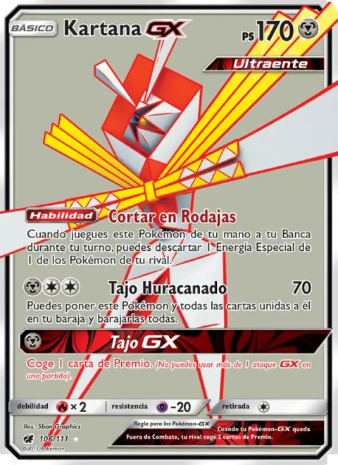 Kartana GX [Slice Off | Gale Blade | Blade GX]