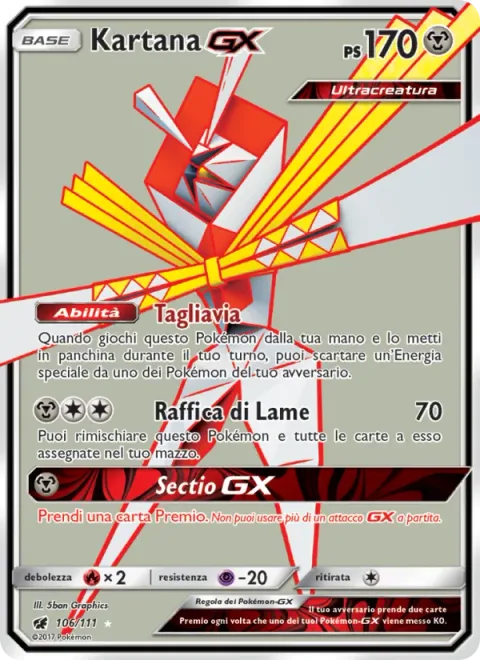 Kartana GX [Slice Off | Gale Blade | Blade GX]