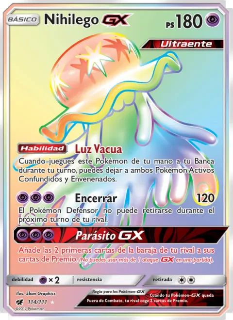 Nihilego GX [Empty Light | Lock Up | Symbiont GX]
