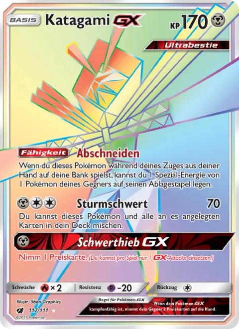 Kartana GX [Slice Off | Gale Blade | Blade GX]