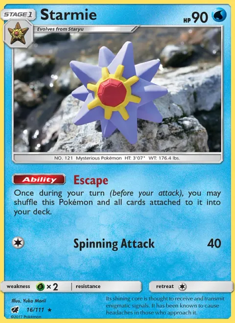 Starmie [Escape | Spinning Attack]