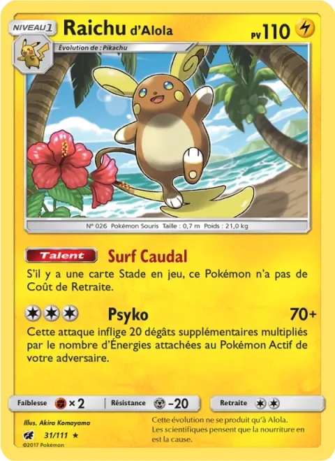 Alolan Raichu [Surge Surfer | Psychic]