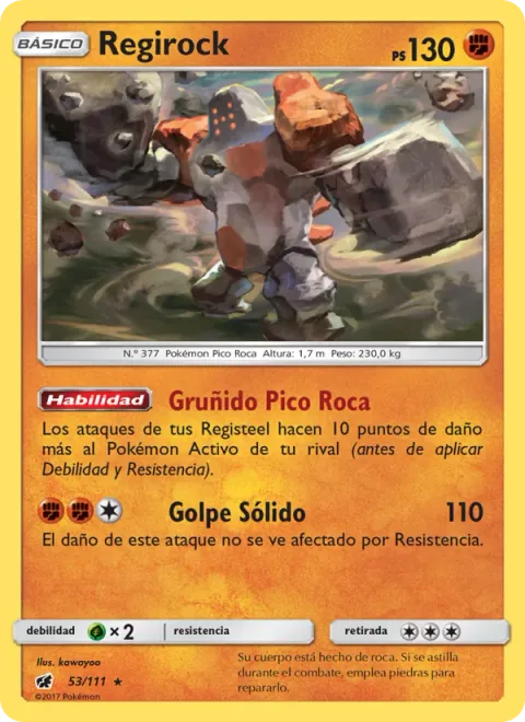 Regirock [Rock Peak Growl | Tough Swing]
