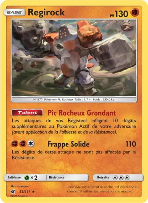 Regirock [Rock Peak Growl | Tough Swing]