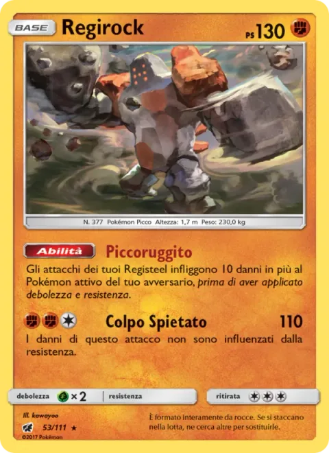 Regirock [Rock Peak Growl | Tough Swing]