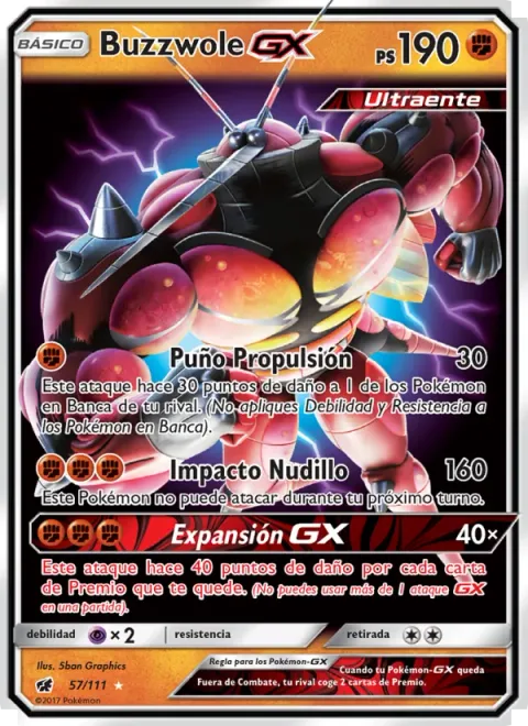 Buzzwole GX [Jet Punch | Knuckle Impact | Absorption GX]