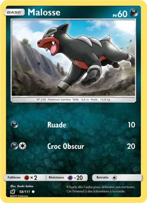 Houndour [Rear Kick | Darkness Fang]