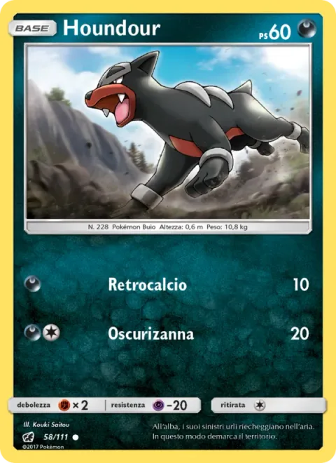 Houndour [Rear Kick | Darkness Fang]
