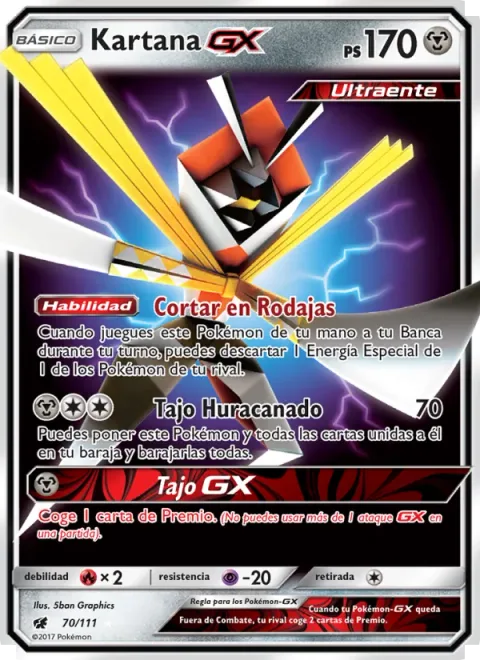 Kartana GX [Slice Off | Gale Blade | Blade GX]