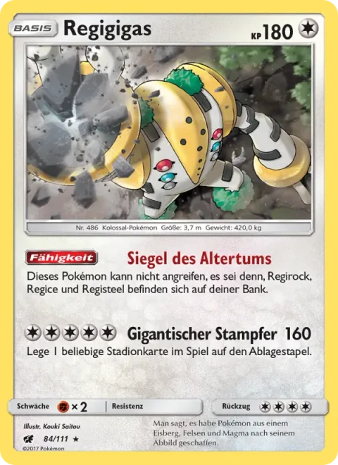Regigigas [Seal of Antiquity | Giant Stomp]