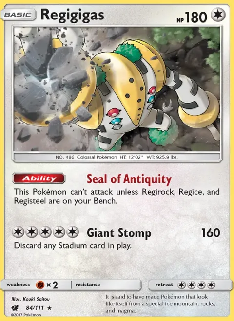 Regigigas [Seal of Antiquity | Giant Stomp]