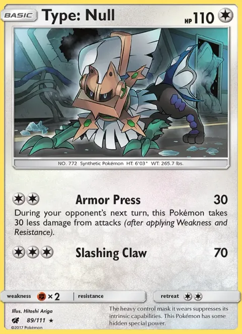 Type: Null [Armor Press | Slashing Claw]