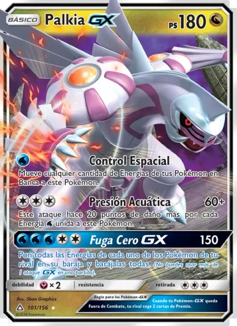 Palkia GX [Spatial Control | Hydro Pressure | Zero Vanish GX]
