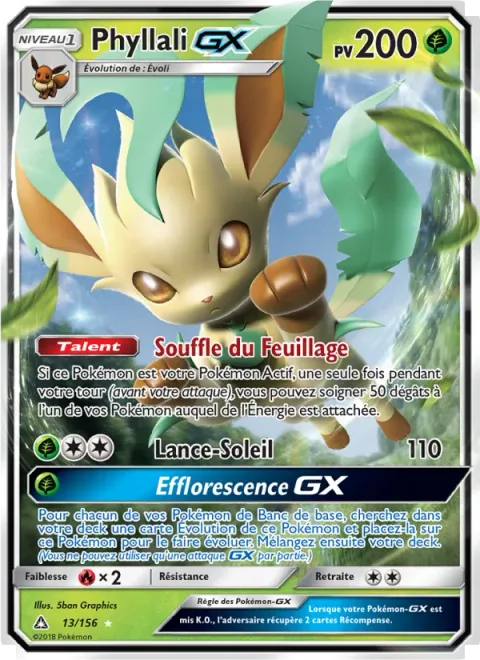 Leafeon GX [Breath of the Leaves | Solar Beam | Grand Bloom GX]