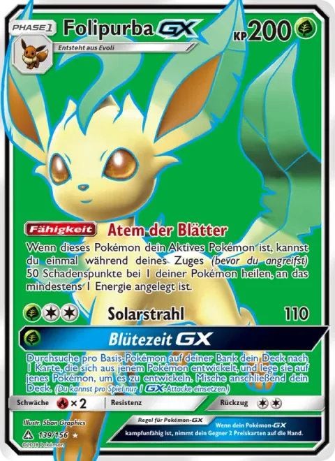 Leafeon GX [Breath of the Leaves | Solar Beam | Grand Bloom GX]