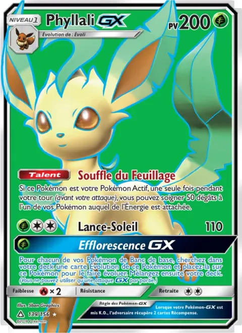 Leafeon GX [Breath of the Leaves | Solar Beam | Grand Bloom GX]