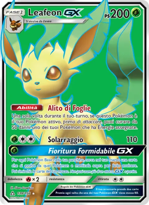 Leafeon GX [Breath of the Leaves | Solar Beam | Grand Bloom GX]