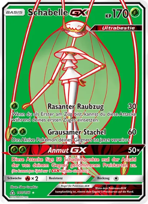 Pheromosa GX [Fast Raid | Cruel Spike | Beauty GX]