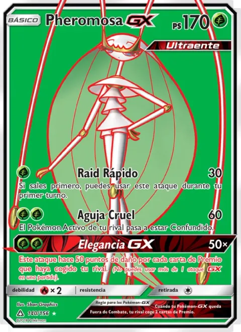Pheromosa GX [Fast Raid | Cruel Spike | Beauty GX]