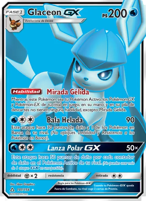 Glaceon GX [Freezing Gaze | Frost Bullet | Polar Spear GX]