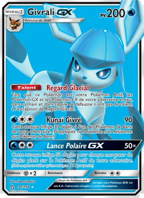 Glaceon GX [Freezing Gaze | Frost Bullet | Polar Spear GX]