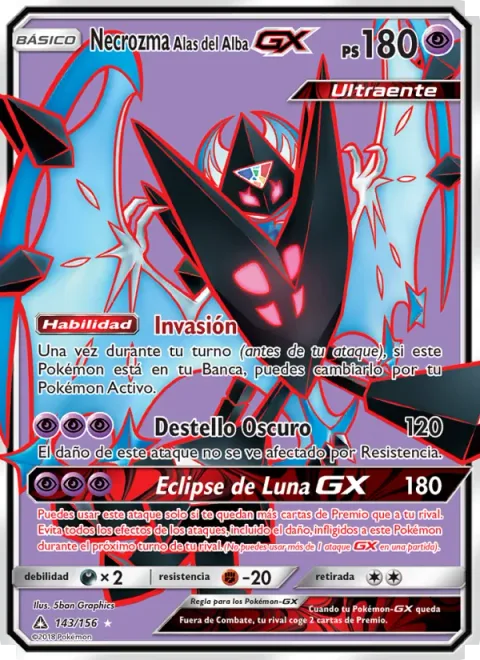 Dawn Wings Necrozma GX [Invasion | Dark Flash | Moon's Eclipse GX]
