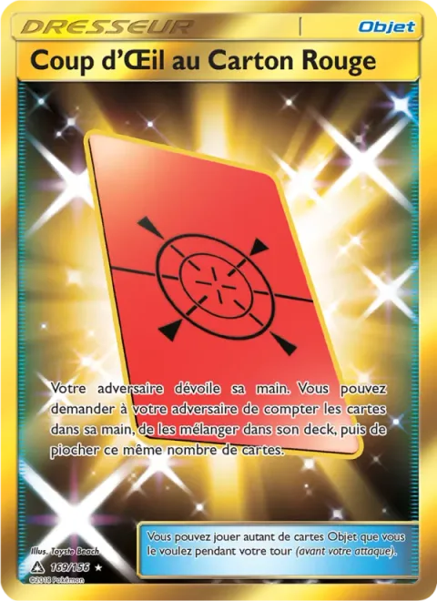 Peeking Red Card