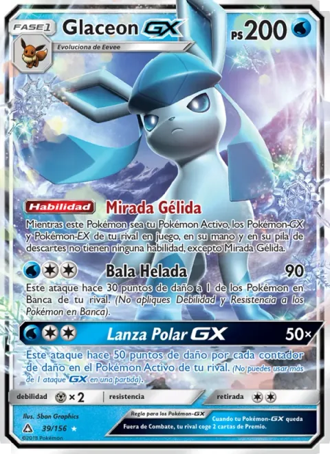 Glaceon GX [Freezing Gaze | Frost Bullet | Polar Spear GX]