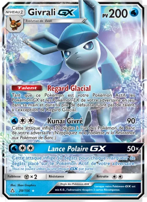 Glaceon GX [Freezing Gaze | Frost Bullet | Polar Spear GX]