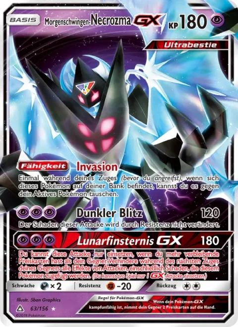 Dawn Wings Necrozma GX [Invasion | Dark Flash | Moon's Eclipse GX]