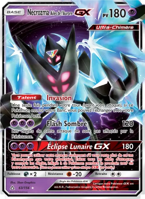 Dawn Wings Necrozma GX [Invasion | Dark Flash | Moon's Eclipse GX]