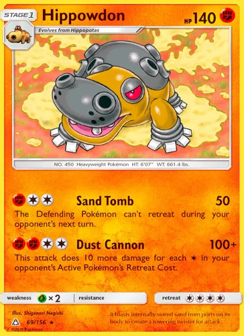Hippowdon [Sand Tomb | Dust Cannon]