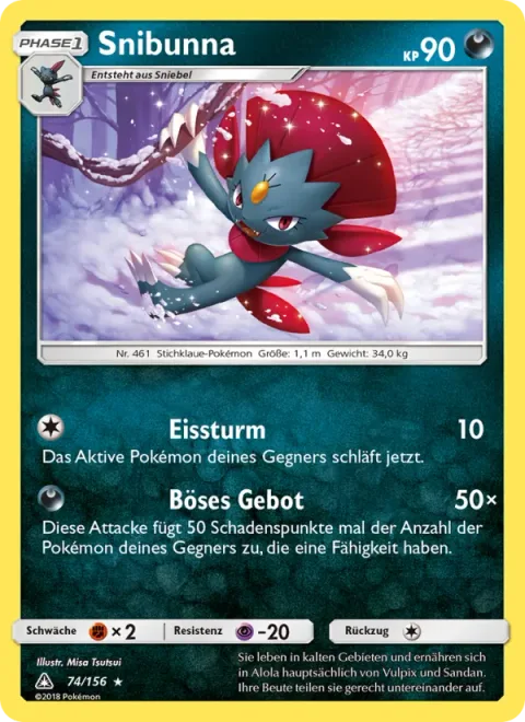 Weavile [Icy Wind | Evil Admonition]
