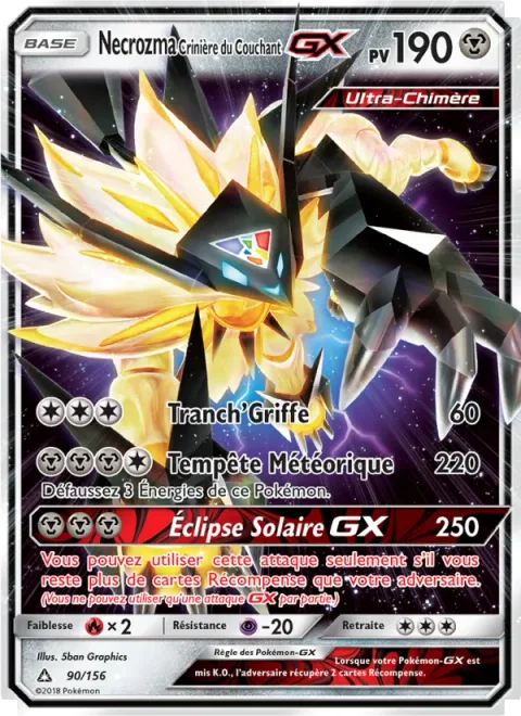 Dusk Mane Necrozma GX [Claw Slash | Meteor Tempest | Sun's Eclipse GX]
