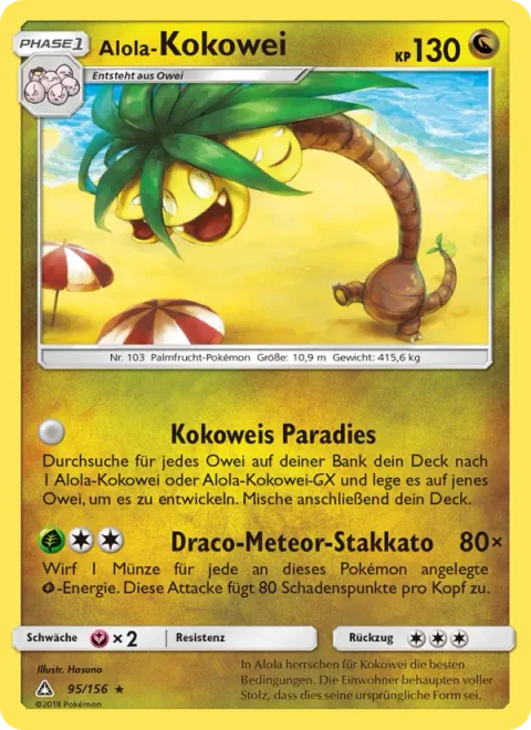 Alolan Exeggutor [Exeggutor's Paradise | Draco Meteor Barrage]