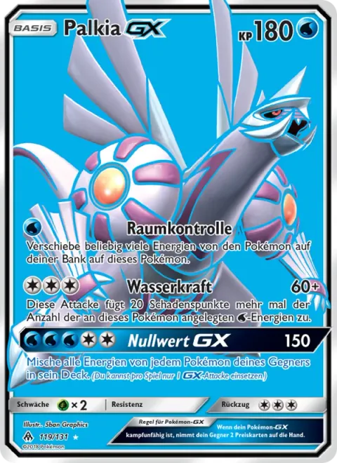 Palkia GX [Spatial Control | Hydro Pressure | Zero Vanish GX]