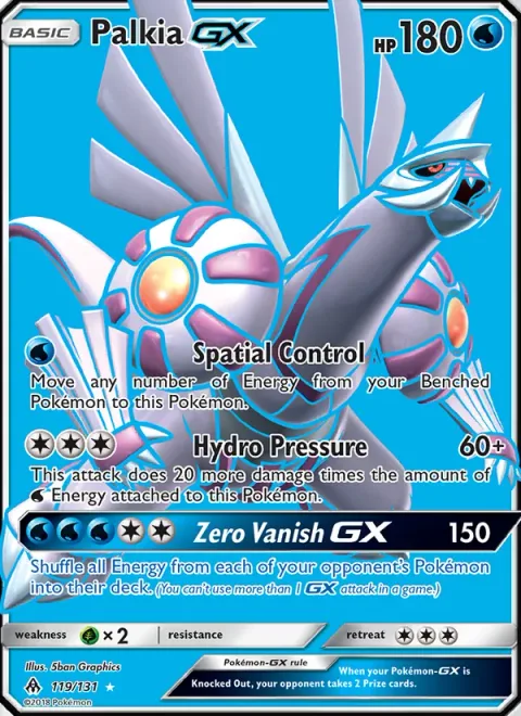 Palkia GX [Spatial Control | Hydro Pressure | Zero Vanish GX]