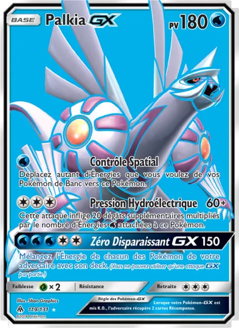 Palkia GX [Spatial Control | Hydro Pressure | Zero Vanish GX]