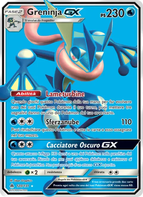 Greninja GX [Shuriken Flurry | Haze Slash | Shadowy Hunter GX]