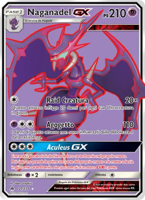 Naganadel GX [Beast Raid | Jet Needle | Stinger GX]