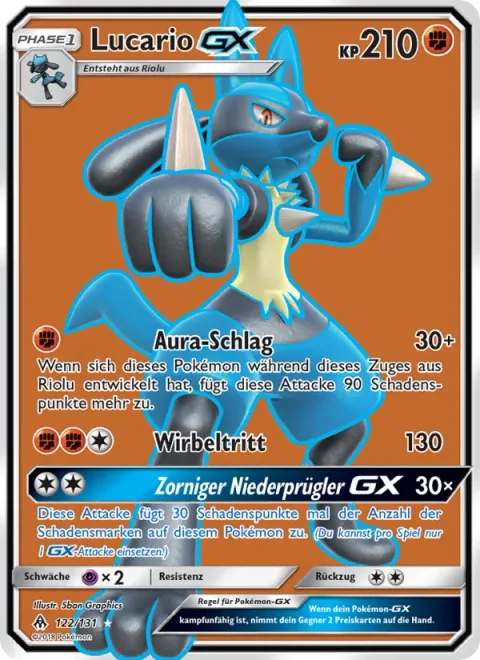 Lucario GX [Aura Strike | Cyclone Kick | Cantankerous Beatdown GX]