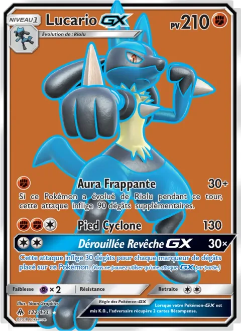 Lucario GX [Aura Strike | Cyclone Kick | Cantankerous Beatdown GX]